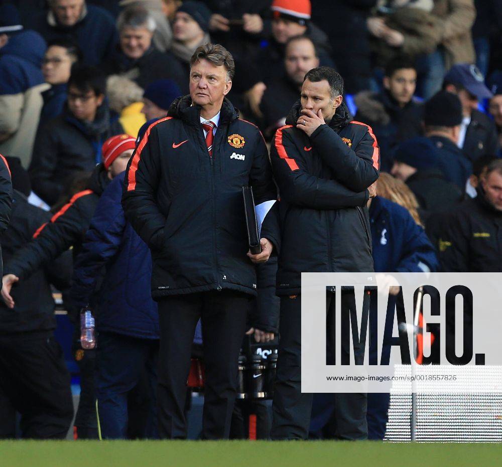 Manchester United ManU s Louis Van Gaal looks on Barclays Premier League - Tottenham Hotspur vs Manchester United - White Hart Lane - England - 28th December 2014 - Picture David Klein Sportimage .