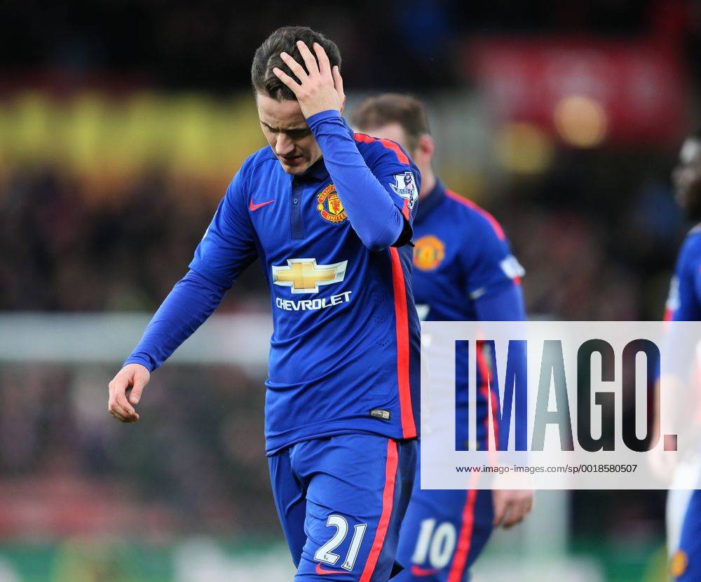 Ander Herrera OF Manchester United ManU dejected - Barclays Premier League - Stoke City vs Manchester Utd - Stoke - England - 1st January 2015 - Picture Simon Bellis Sportimage .