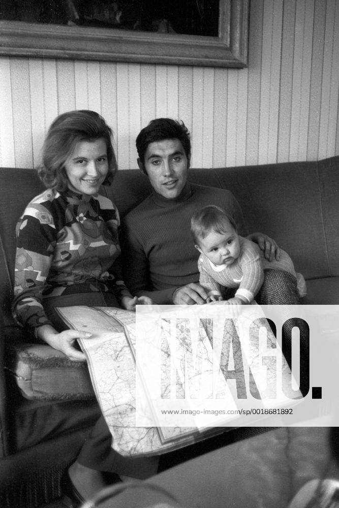 Eddy Merckx (Belgien) mit seiner Frau Claudine und Tochter Sabrina