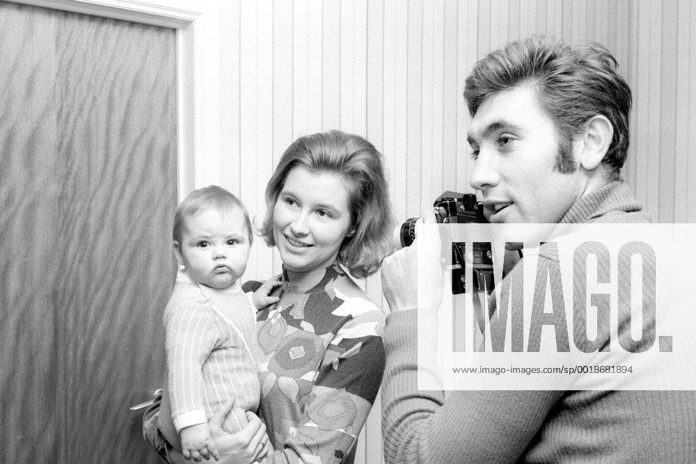 Eddy Merckx (Belgien) mit seiner Frau Claudine und Tochter Sabrina