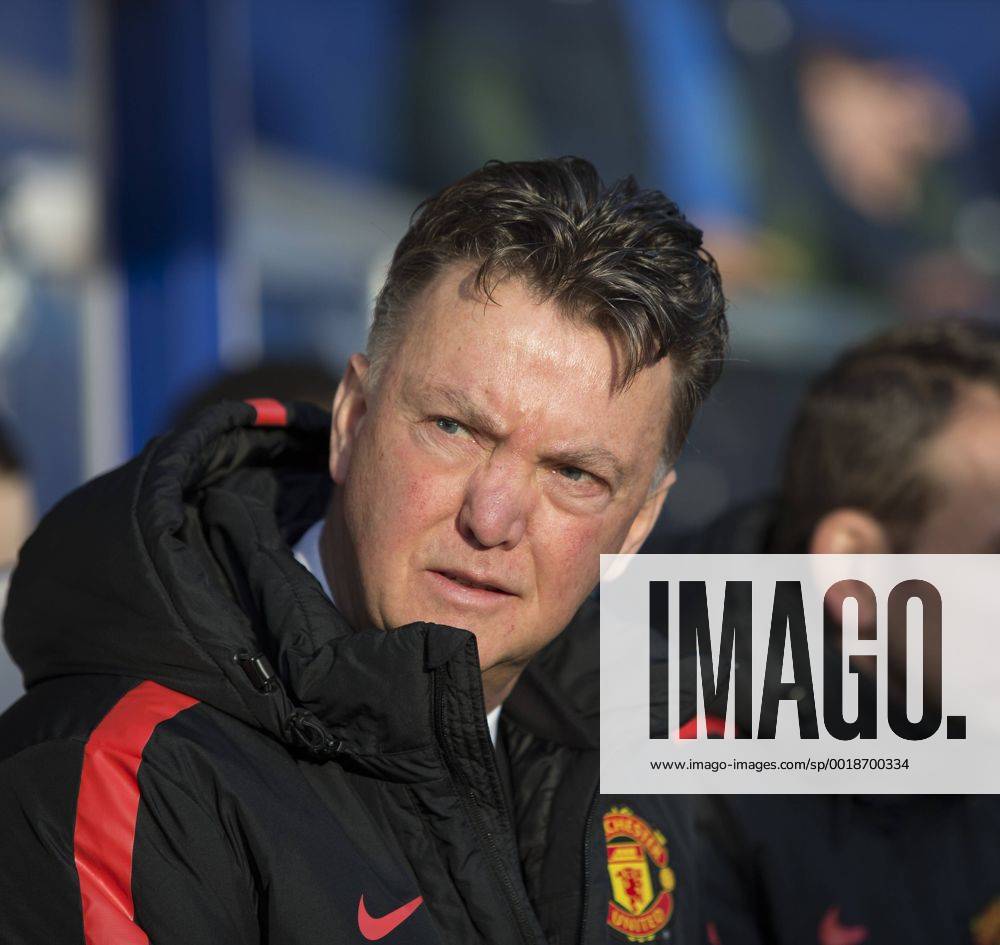 London, England. Barclays Premier League. Queens Park Rangers versus Manchester United ManU Louis van Gaal, the Manchester United manager. Cookex ActionPlus11589950