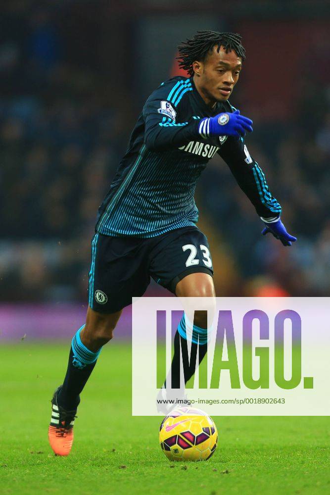 Aktuell Fußball, England, Premier League, Aston Villa - FC Chelsea Juan Cuadrado of Chelsea - Aston Villa vs. Chelsea - Barclay s Premier League - Villa Park - Birmingham - 07 02 2015 Pic Philip Oldham Sportimage .