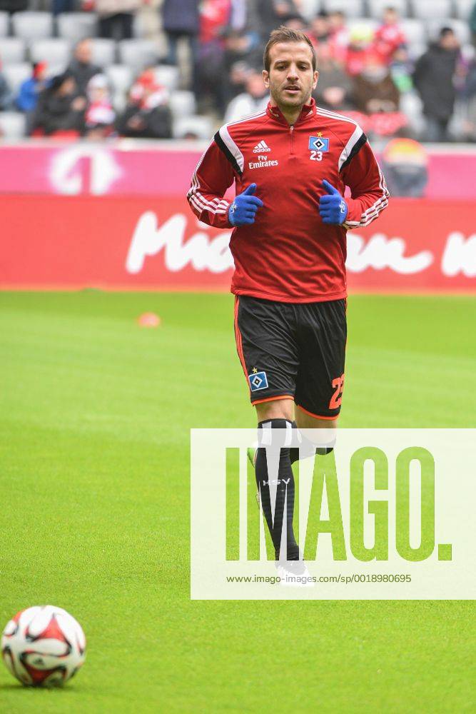 Samstag 14.02.2015, 1. Bundesliga, Saison 2014 2015, 21. Spieltag , FC Bayern Muenchen - Hamburger SV, Hamburg, HSV, Rafael VAN DRR VAART (Hamburger SV) 23 DeFodi09-503-00471