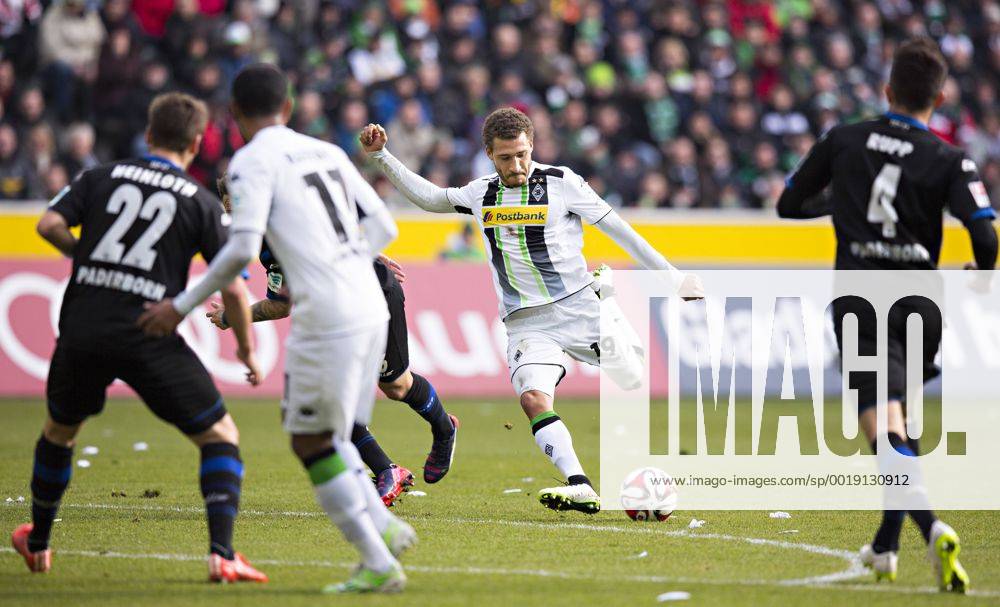 Mönchengladbach, 01.03.2015, Borussia Park Tor zum 1:0 durch Fabian Johnson (BMG) VfL Borussia Mönchengladbach - SC Paderborn mm