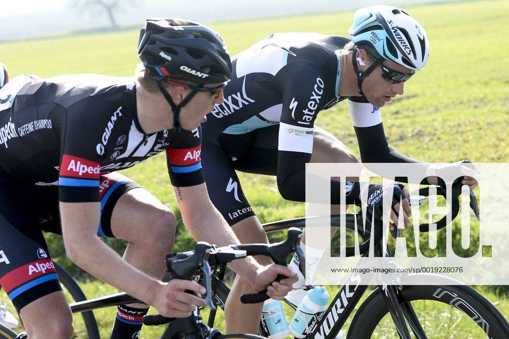 - SAINT-POURCAIN-SUR-SIOULE, FRANCE: Belgian Zico Waeytens of Team Giant-Alpecin and Belgian Nikolas Maes of team Ettix - Quick-Step pictured during stage 3 on the fourth day of the 73rd edition of Paris-Nice cycling race, 179 km from Saint-Amand-Montrond to Saint-Pourcain-sur-Sioule, France, Wednesday 11 March 2015. DIRKxWAEM x04584655x