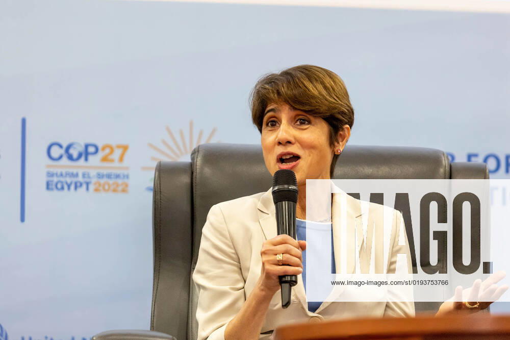 Pratima Rangarajan - CEO of OGCI Climate Investments speaks during a discussion panel on the fifth day of the COP27 UN Climate Change Conference, held by UNFCCC in Sharm El-Sheikh International Convention Center. COP27 is running from November 6 to November 18 in Sharm El Sheikh and focuses on the implementation of measures already agreed on during the previous COPs. The Conference also focuses on the most vulnerable communities as the climate crisis hardens life conditions of those already most disadvantaged. Sharm El Sheijk Egypt - ZUMAs197 20221111_zaa_s197_222