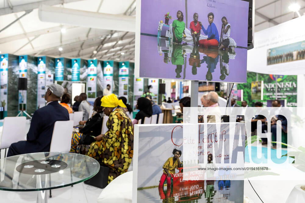 Participants meet on a discussion panel in Congo Basin Pavilion during the COP27 UN Climate Change Conference, held by UNFCCC in Sharm El-Sheikh International Convention Center. COP27, running from November 6 to November 18 in Sharm El Sheikh focuses on implementation of measures already agreed during previous COPs. The Conference in Sharm El Sheikh focuses also on the most vulnerable communities as the climate crisis hardens life conditions of those already most disadvantaged. Sharm El Sheikh Egypt - ZUMAs197 20221116_zaa_s197_272