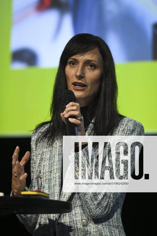 European Union Commissioner for Innovation, Research, Culture, Education and Youth Mariya Gabriel speaks at the Slush 2022 Startup Event in Helsinki, Finland on November 17, 2022. Helsinki Finland