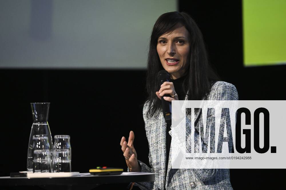 European Union Commissioner for Innovation, Research, Culture, Education and Youth Mariya Gabriel speaks at the Slush 2022 Startup Event in Helsinki, Finland on November 17, 2022. Helsinki Finland