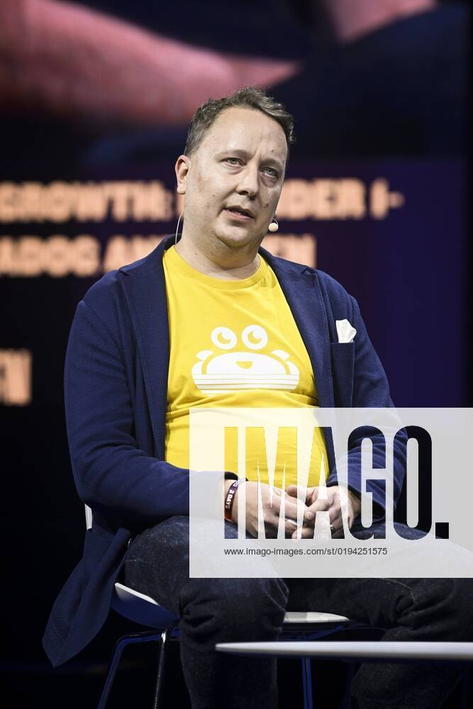 Oskari Saarenmaa, Co-founder and CEO of Aiven, pictured on stage at the Slush 2022 Startup Event in Helsinki, Finland on November 17, 2022. Helsinki Finland