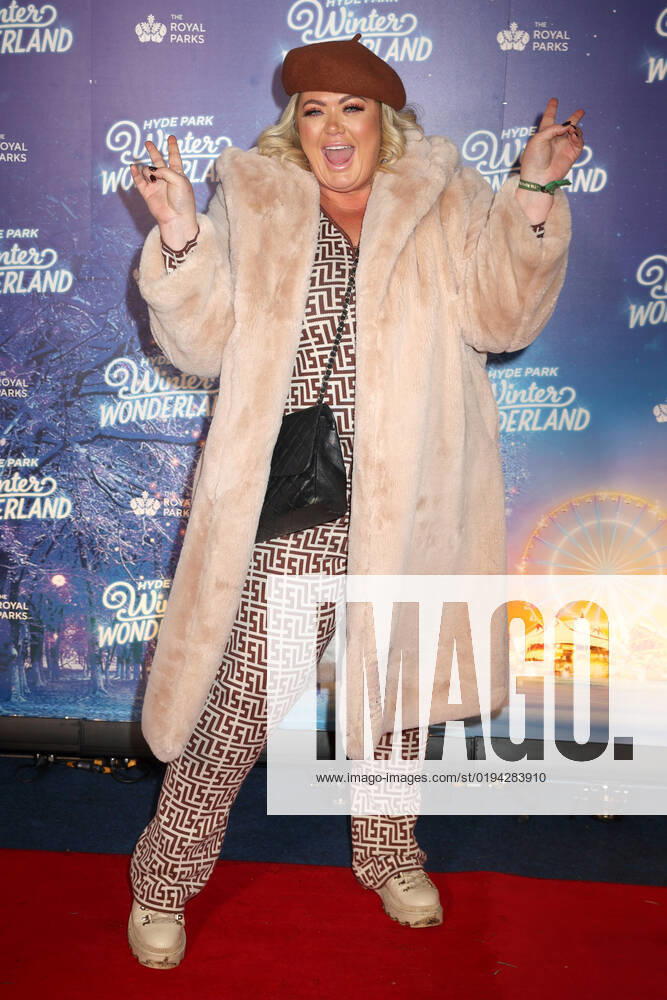 Gemma Collins attends the Hyde Park Winter Wonderland 2022 VIP Preview Night in London. NOVEMBER 17th 2022 CMYx22482