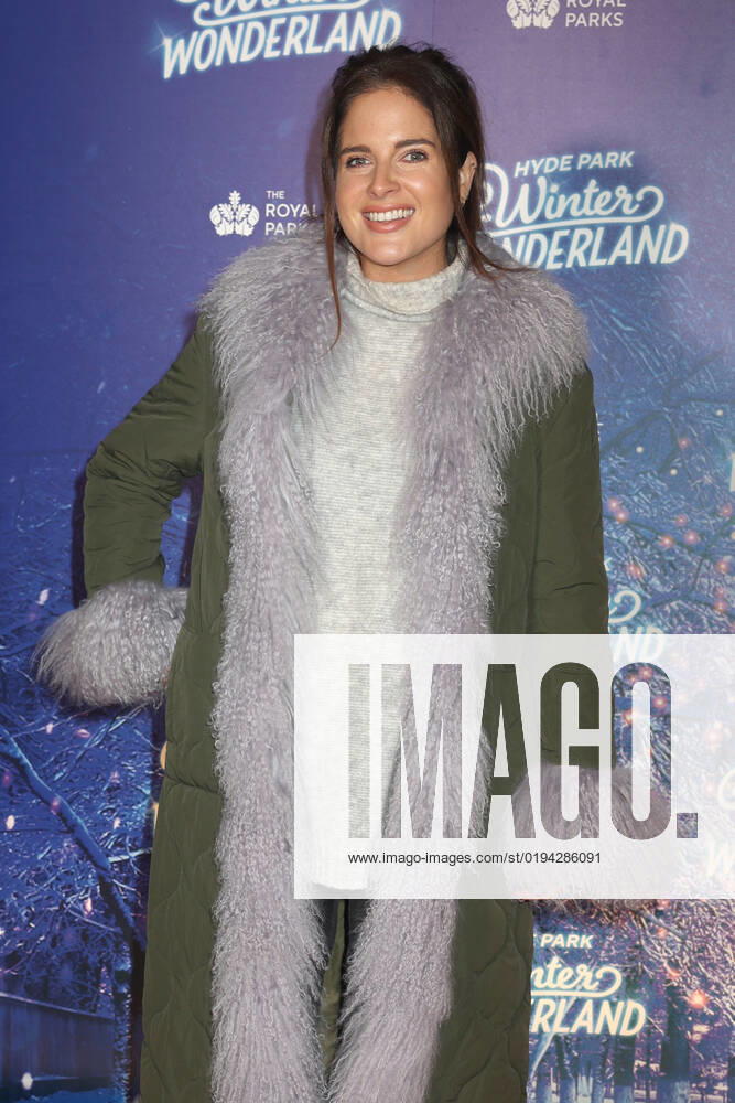 Binky Felstead attends the Hyde Park Winter Wonderland 2022 VIP Preview Night in London. NOVEMBER 17th 2022 CMYx22482