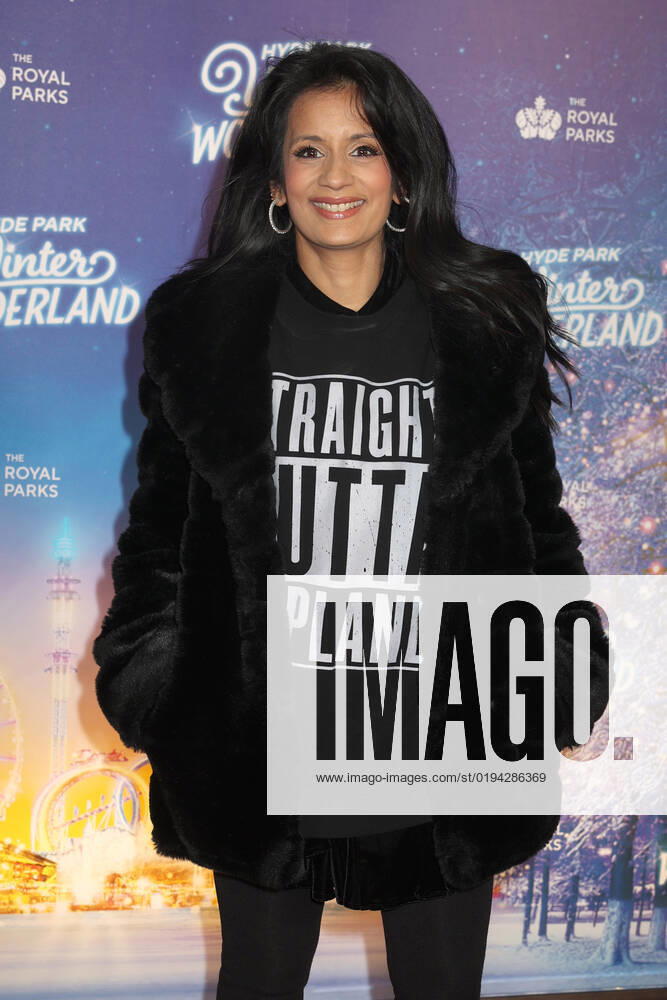 Sonali Shah attends the Hyde Park Winter Wonderland 2022 VIP Preview Night in London. NOVEMBER 17th 2022 CMYx22482