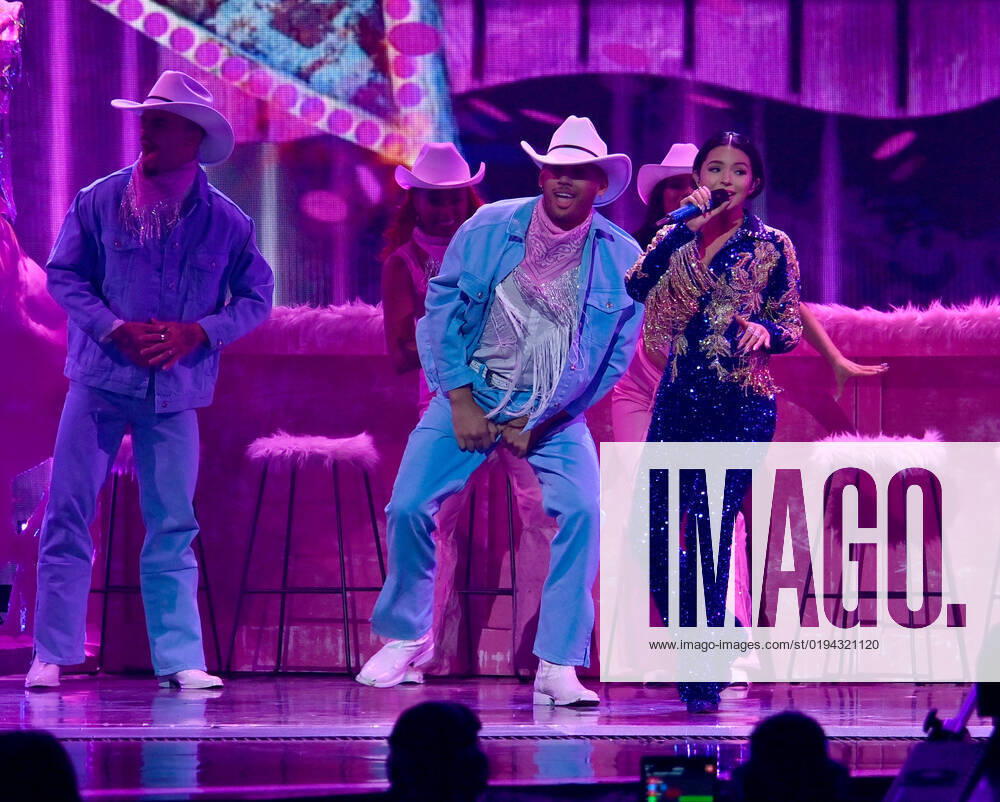 Ángela Aguilar performs onstage during the 23rd annual Latin Grammy Awards at the Michelob Ultra Arena at Mandalay Bay Resort and Casino in Las Vegas, Nevada on Thursday, November 17, 2022. LAV20221117642 JIMxRUYMEN
