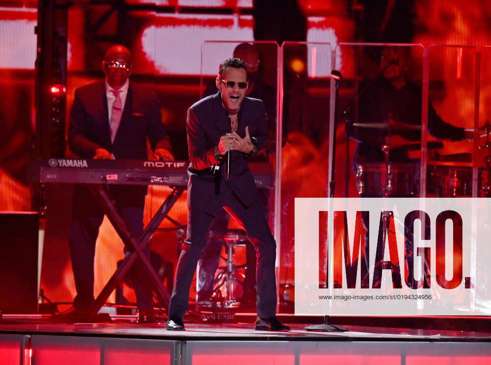 Marc Anthony performs onstage during the 23rd annual Latin Grammy Awards at the Michelob Ultra Arena at Mandalay Bay Resort and Casino in Las Vegas, Nevada on Thursday, November 17, 2022. LAV20221117657 JIMxRUYMEN