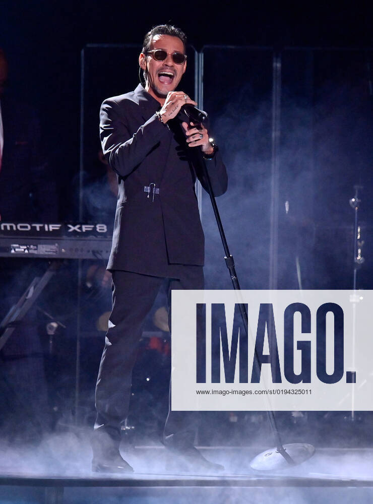 Marc Anthony performs onstage during the 23rd annual Latin Grammy Awards at the Michelob Ultra Arena at Mandalay Bay Resort and Casino in Las Vegas, Nevada on Thursday, November 17, 2022. LAV20221117646 JIMxRUYMEN