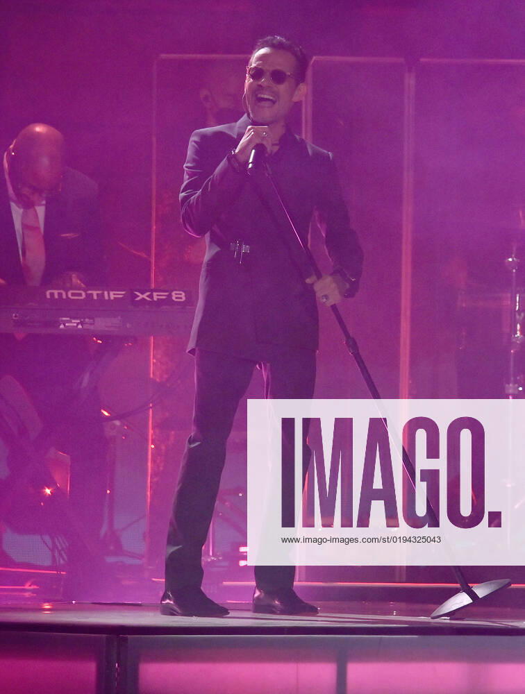 Marc Anthony performs onstage during the 23rd annual Latin Grammy Awards at the Michelob Ultra Arena at Mandalay Bay Resort and Casino in Las Vegas, Nevada on Thursday, November 17, 2022. LAV20221117650 JIMxRUYMEN