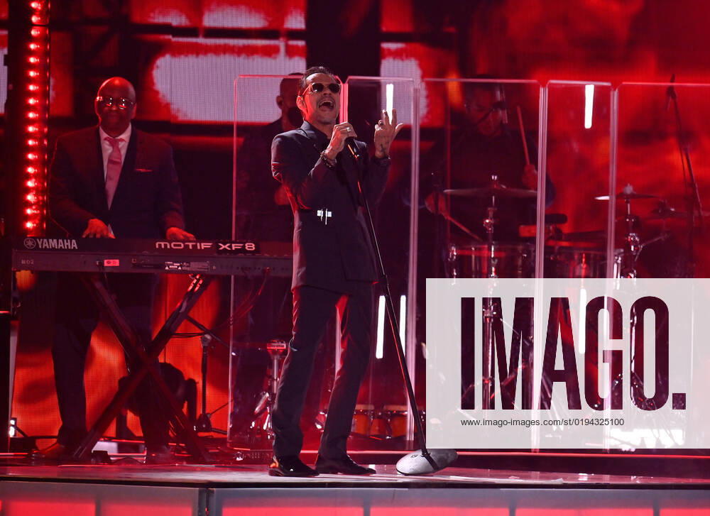 Marc Anthony performs onstage during the 23rd annual Latin Grammy Awards at the Michelob Ultra Arena at Mandalay Bay Resort and Casino in Las Vegas, Nevada on Thursday, November 17, 2022. LAV20221117658 JIMxRUYMEN