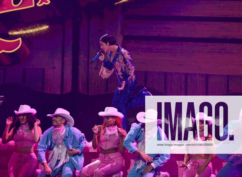 Ángela Aguilar performs onstage during the 23rd annual Latin Grammy Awards at the Michelob Ultra Arena at Mandalay Bay Resort and Casino in Las Vegas, Nevada on Thursday, November 17, 2022. LAV20221117669 JIMxRUYMEN