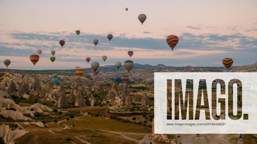 Turkey balloons Cappadocia Goreme Kapadokya , Sunrise in the mountains of Capadocia Sunrise with hot air balloons in Cappadocia, Turkey balloons in Cappadocia Goreme Kapadokya, and Sunrise in the mountains of Cappadocia.
