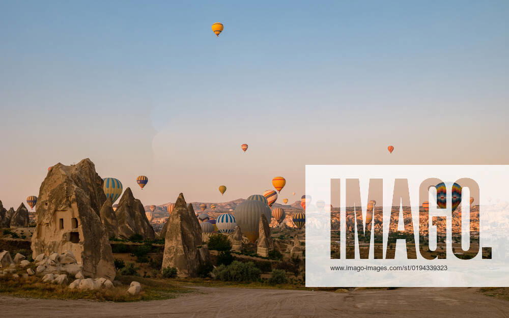 Turkey balloons Cappadocia Goreme Kapadokya , Sunrise in the mountains of Capadocia Sunrise with hot air balloons in Cappadocia, Turkey balloons in Cappadocia Goreme Kapadokya, and Sunrise in the mountains of Cappadocia.