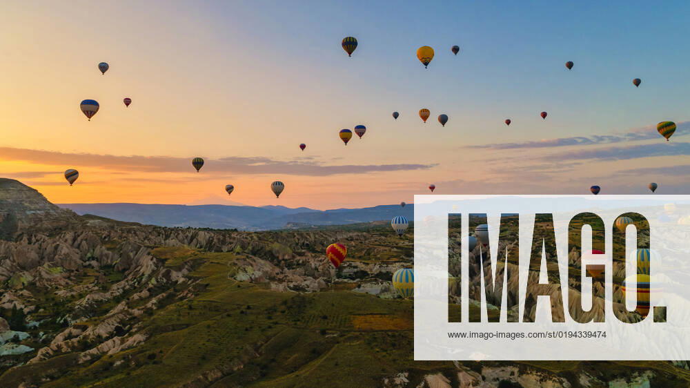 Turkey balloons Cappadocia Goreme Kapadokya , Sunrise in the mountains of Capadocia Sunrise with hot air balloons in Cappadocia, Turkey balloons in Cappadocia Goreme Kapadokya, and Sunrise in the mountains of Cappadocia.