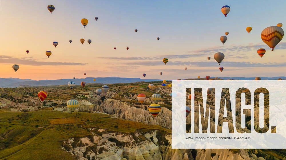 Turkey balloons Cappadocia Goreme Kapadokya , Sunrise in the mountains of Capadocia Sunrise with hot air balloons in Cappadocia, Turkey balloons in Cappadocia Goreme Kapadokya, and Sunrise in the mountains of Cappadocia with many hot air ballon in the sky