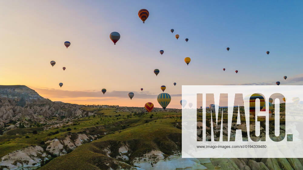 Turkey balloons Cappadocia Goreme Kapadokya , Sunrise in the mountains of Capadocia Sunrise with hot air balloons in Cappadocia, Turkey balloons in Cappadocia Goreme Kapadokya, and Sunrise in the mountains of Cappadocia.