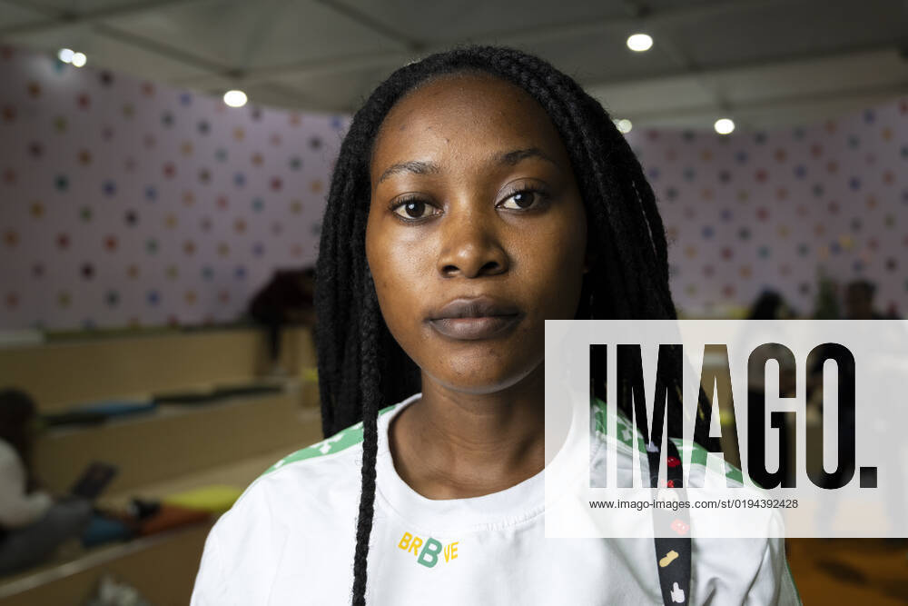 SHARM EL SHEIKH 20221118 Patience Nabukalu from Fridays for future in Kampala, Uganda, marches for the climate and Loss and damage, at the UN climate meeting COP27 in Egypt SHARM EL SHEIKH EGYPT