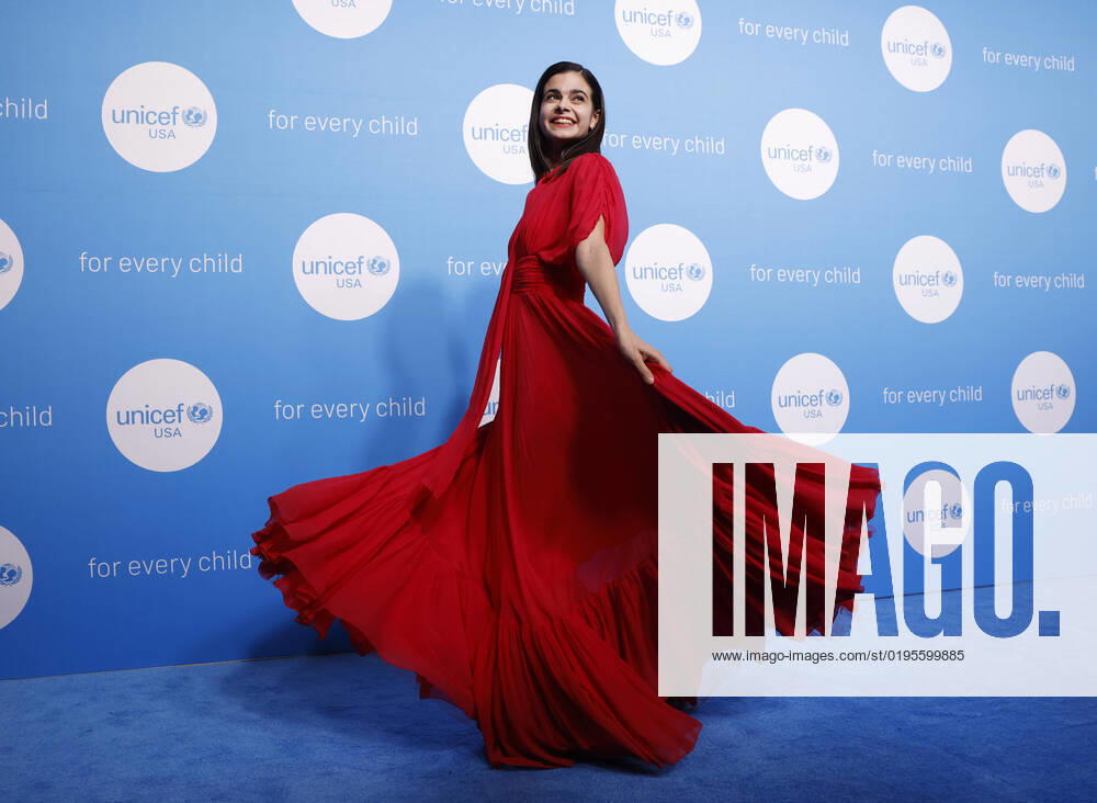 Aria Mia Loberti arrives on the red carpet at the 2022 UNICEF Gala at The Glasshouse on Tuesday, November 29, 2022 in New York City. NYP20221129142 JOHNxANGELILLO
