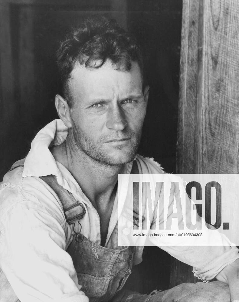 Floyd Burroughs, cotton sharecropper, Hale County, Alabama, 1936. Creator: Walker Evans.