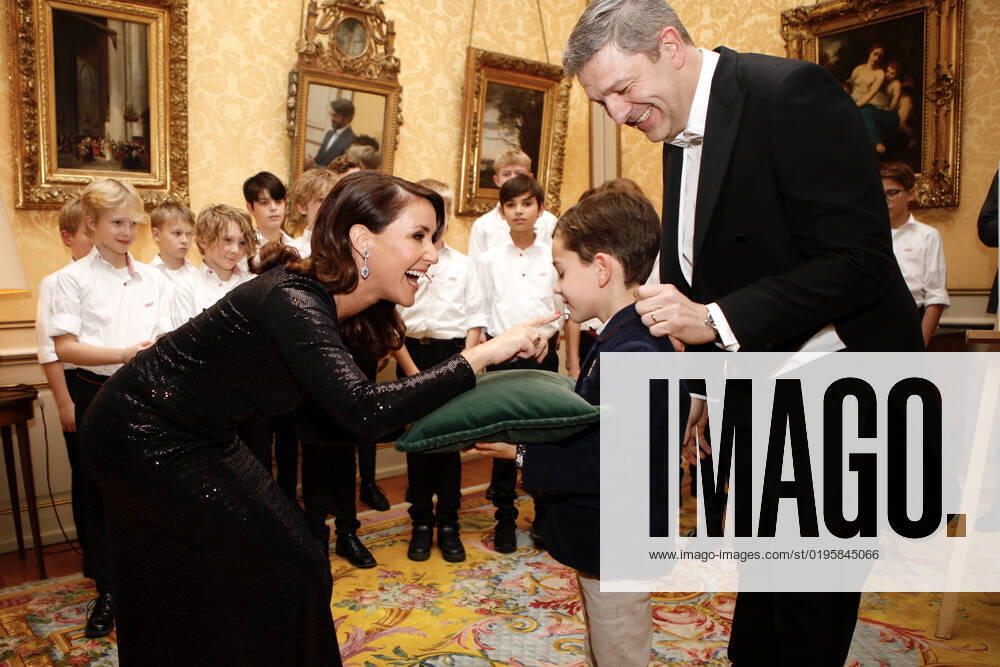 Bilder des Jahres, Entertainment 12 Dezember Entertainment Themen der Woche KW48 01-12-2022 Princess Marie receiving the medal of Arts and Letters from ambassador Christophe Parisot at a gala dinner at the French embassy in Copenhagen, in connection with the embassy 100-year location in the Thottske Mansion at Kongens Nytorv. Â