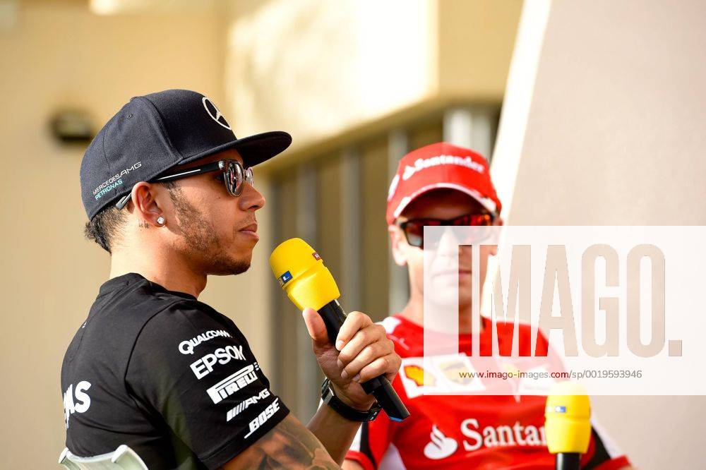Lewis Hamilton; Mercedes Grand Prix, Sebastian Vettel, Scuderia Ferrari, formula 1 GP, Bahrain in Manama Shakir 17.04.2015 Photo:mspb Jerry Andre Lewis Hamilton; Sebastian Vettel, formula 1 GP, Bahrain