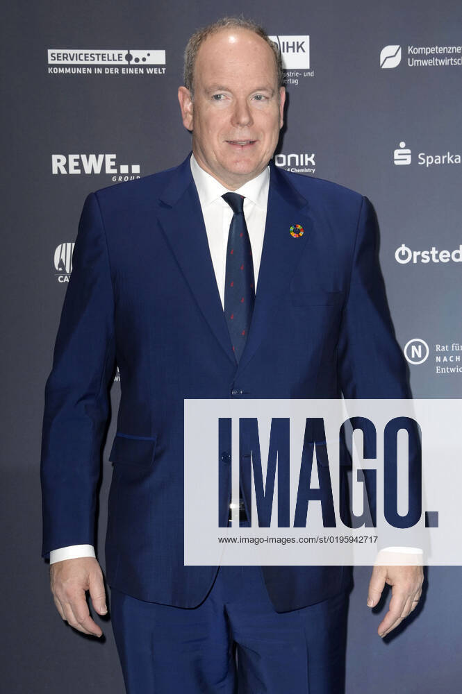 Fürst Albert II. von Monaco bei der Verleihung des 15. Deutschen Nachhaltigkeitspreises 2022 im Maritim Hotel. Düsseldorf