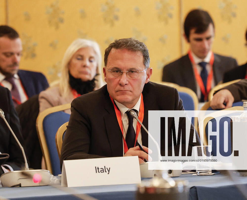 Italian Deputy Minister of Foreign Affairs Edmondo Cirielli during the Rome MED 2022 - Mediterranean Dialogues, the annual initiative promoted by the Italian Foreign Minister and ISPI (Italian Institute of International Political Studies), in Rome, Italy, 3 December 2022. ANSA GIUSEPPE LAMI. Roma Italia - ZUMAa110 20221203_zaf_a110_052