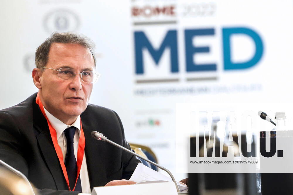 Italian Deputy Minister of Foreign Affairs Edmondo Cirielli during the Rome MED 2022 - Mediterranean Dialogues, the annual initiative promoted by the Italian Foreign Minister and ISPI (Italian Institute of International Political Studies), in Rome, Italy, 3 December 2022. ANSA GIUSEPPE LAMI. Roma Italia - ZUMAa110 20221203_zaf_a110_074