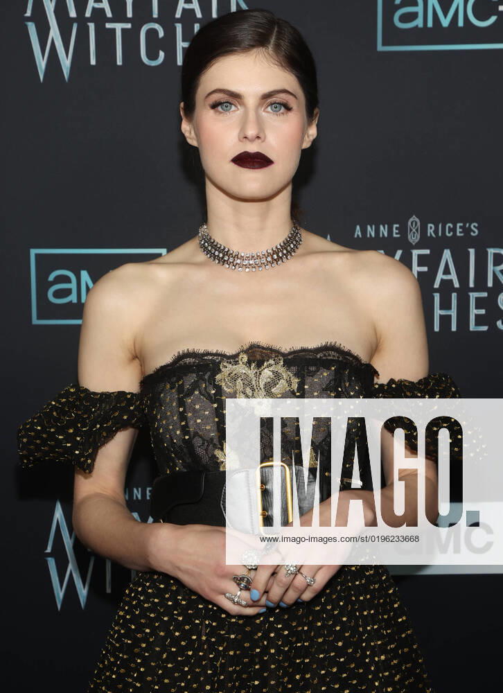 LOS ANGELES, CA - DECEMBER 7: Alexandra Daddario at AMC s Anne Rice s Mayfair Witches Premiere at Harmony Gold in Los Angeles, California on December 7, 2022.
