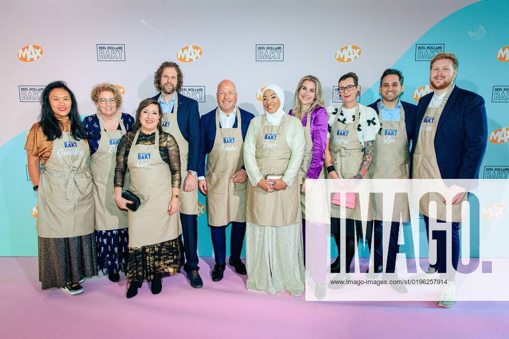 HILVERSUM - All new candidates of season 10 during the birthday party of the 10th season of Heel Holland Bakt. ANP LEVIN DEN BOER netherlands out - belgium out