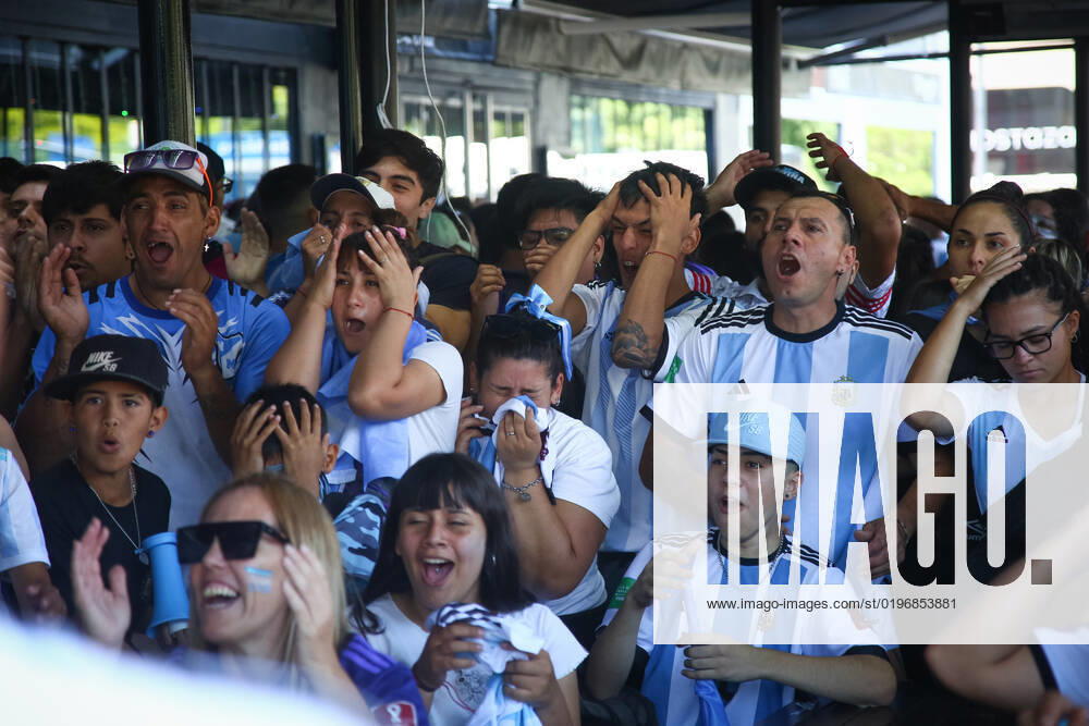 Argentina fans react during the celebration against France, for the finals of world cup Qatar 2022. Final Score: Argentina 4 - 2 France Buenos Aires Argentina - ZUMAs197 20221218_zab_s197_054