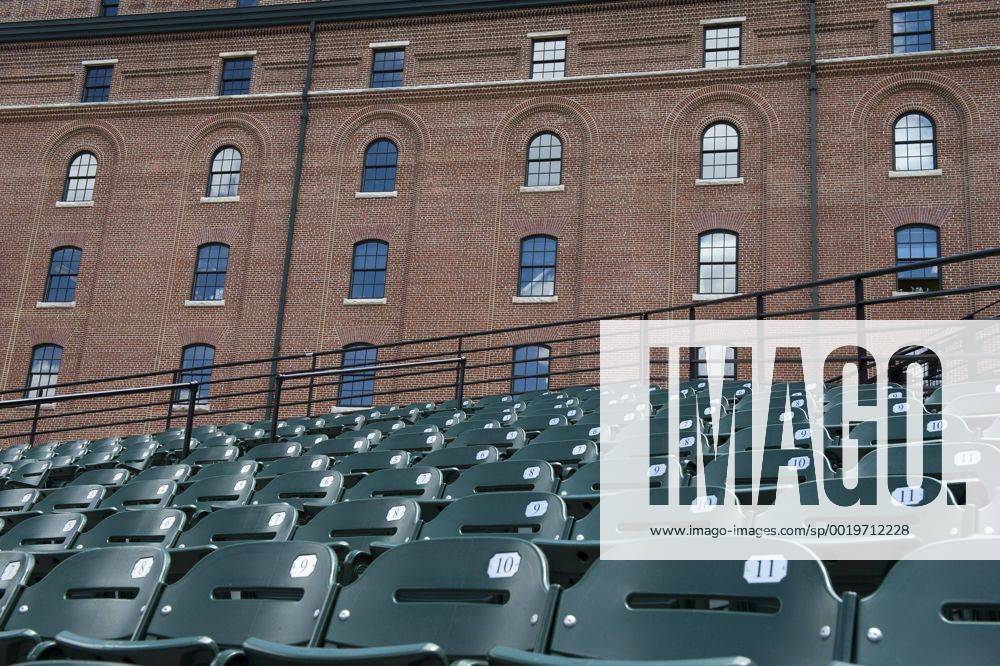 Orioles Park at Camden Yards is seen completely empty of fans in the first inning of the Orioles game against the Chicago White Sox, in Baltimore, Maryland on April 29, 2015. For the first time in Major League Baseball s history fans were not allowed to the game because of the ongoing civil unrest and protest in Baltimore in the wake of Freddie Gray s death. The late 25-year-old died earlier this month from a spinal injury while in police custody. BAL20150429305 KEVINxDIETSCH