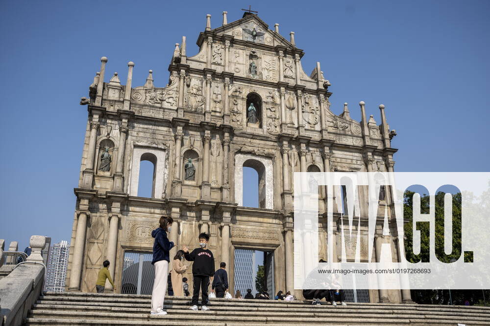 Daily Life In Macau A General view showing the Ruins of St. Paul s on December 29, 2022 in Macau, China. Macau Macau