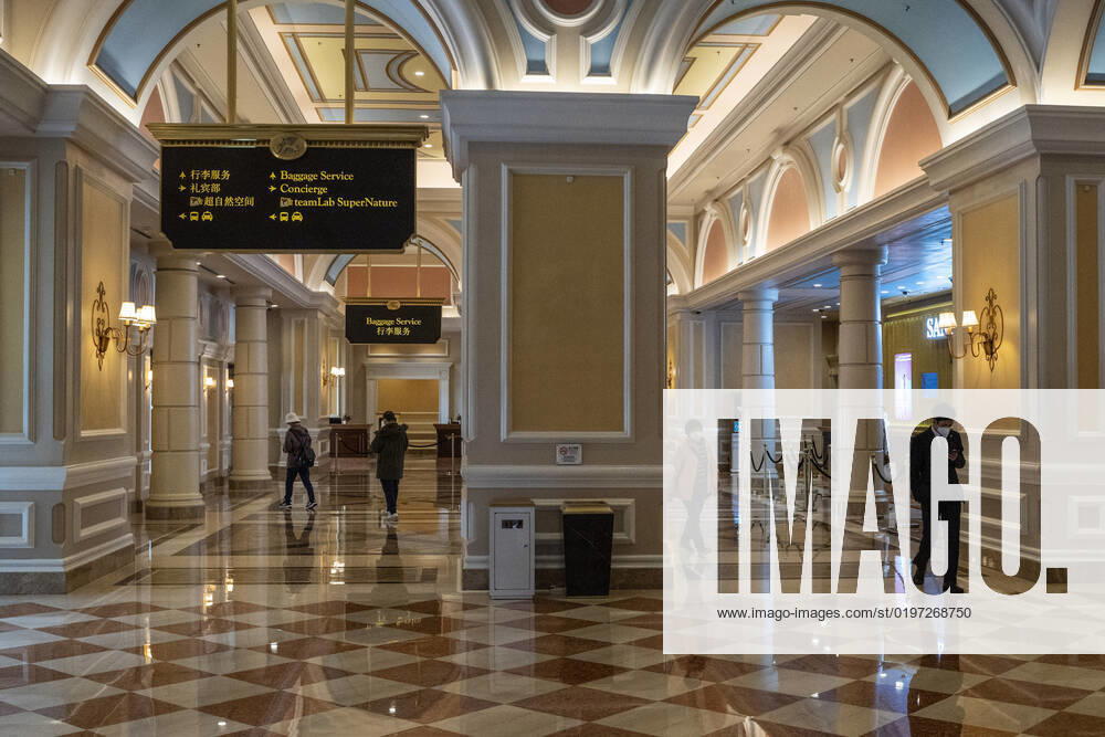 Daily Life In Macau A General view showing the lobby at The Venetian Macao on December 29, 2022 in Macau, China. Macau Macau
