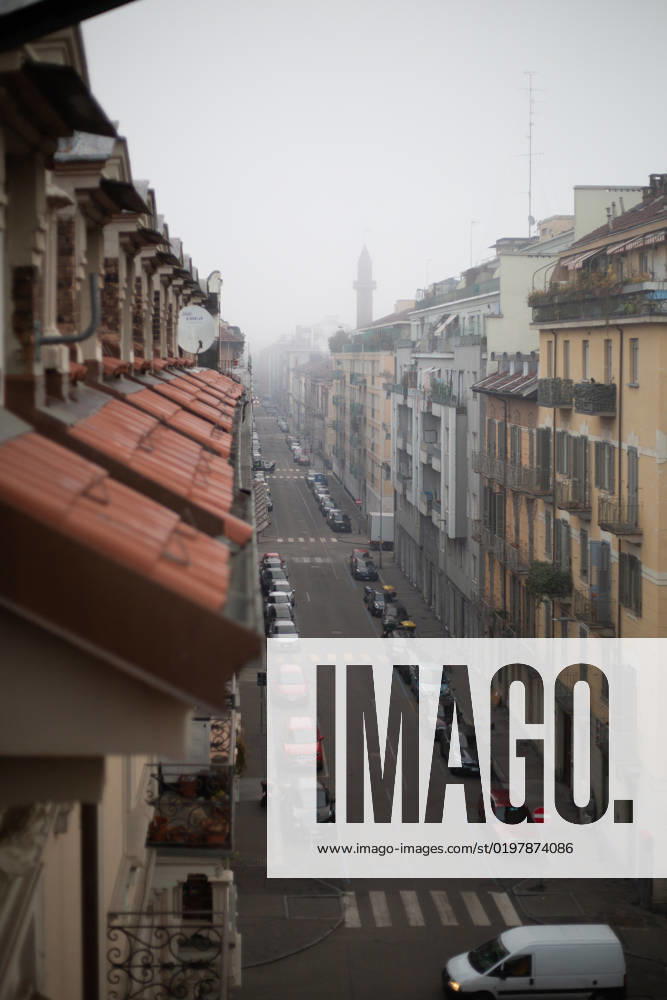 Dense Fog Smog in Turin Dense Smog Fog in the morning in Turin, Italy on January 6, 2022. Turin is one of the most contaminated cities in Italy. Turin Piedmont Italy