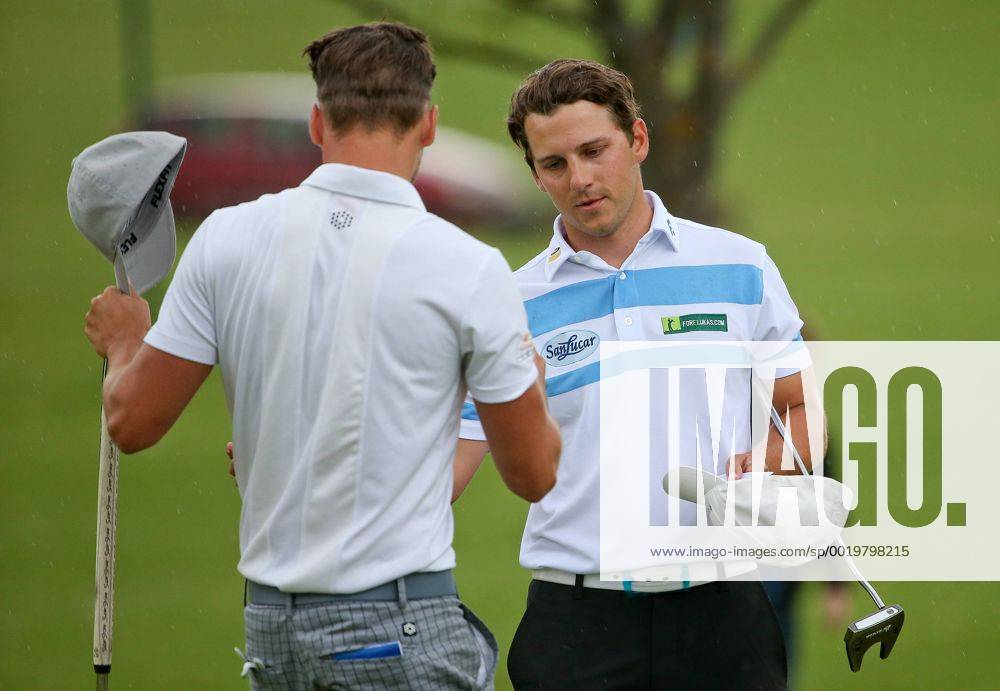 GOLF - Goesser Open 2015 MARIA LANKOWITZ,AUSTRIA,09.MAY.15 - GOLF - Alps Tour, Goesser Open, GC Erzherzog Johann. Image shows Lukas Nemecz and Tobias Nemecz (AUT). GEPAxpictures xChristianxWalgram