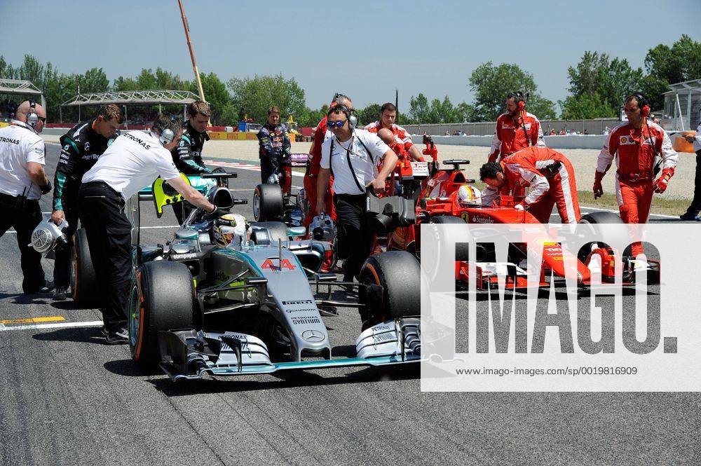 Lewis Hamilton; Mercedes Grand Prix, Sebastian Vettel, Scuderia Ferrari, formula 1 GP, Spanien in Barcelona 10.05.2015 Photo:mspb Jerry Andre Lewis Hamilton; Sebastian Vettel, formula 1 GP, Spanien