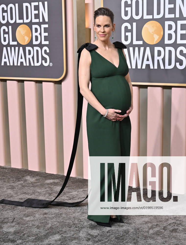 Hilary Swank on the red carpet at the 80th Annual Golden Globe Awards® at the Beverly Hilton in Beverly Hills, CA on Tuesday