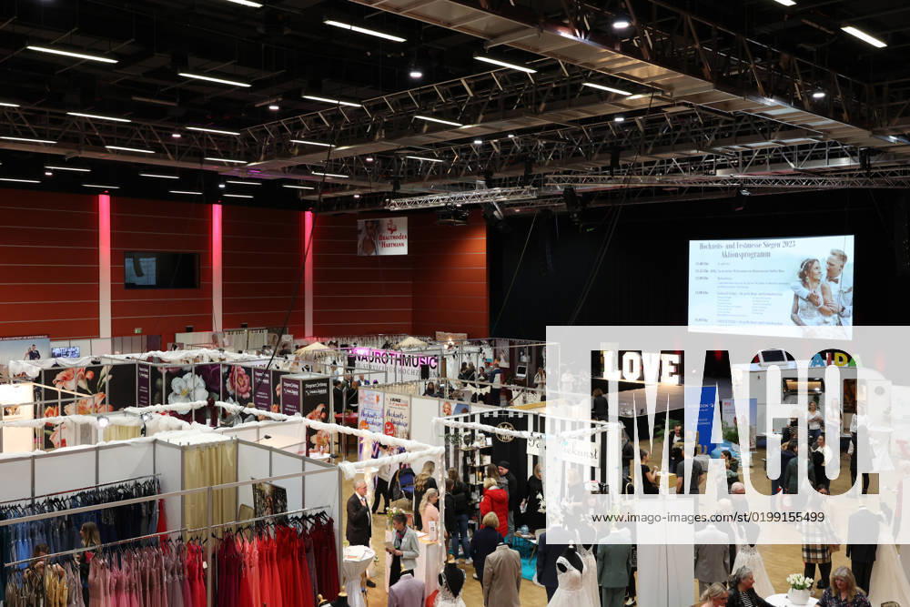 Impressionen der Hochzeits und Festmesse 2023 in der Siegerlandhalle Messe zum Thema Hochzeit und Fest am 14.01.2023 in Siegen Deutschland. Nur Redaktionelle Nutzung