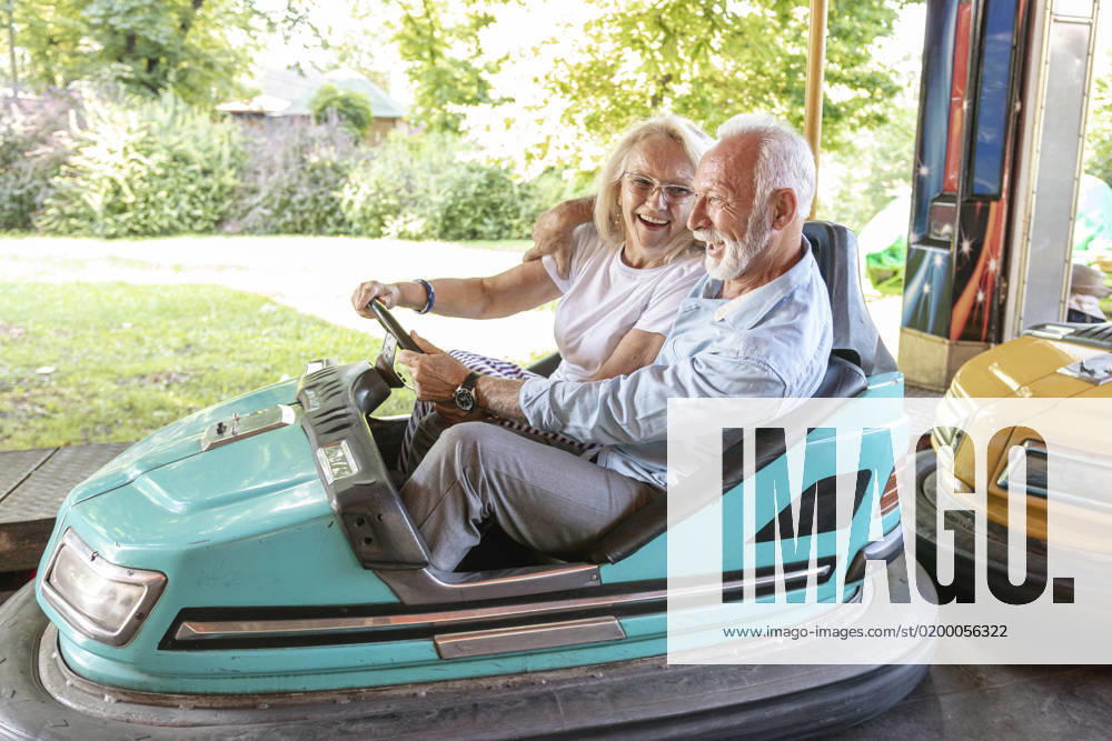 Happy man woman driving car happy man woman driving car
