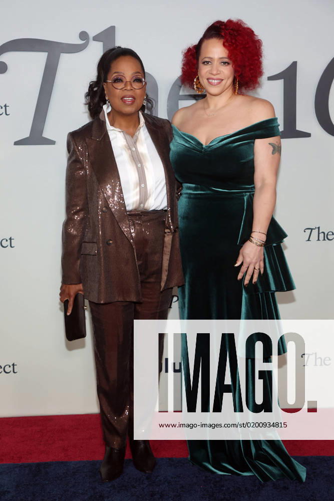 LOS ANGELES, CA - JANUARY 26: Oprah Winfrey and Nikole Hannah-Jones at the premiere of Hulu s The 1619 Project at the Academy Museum of Motion Pictures in Los Angeles, California on January 26, 2023.