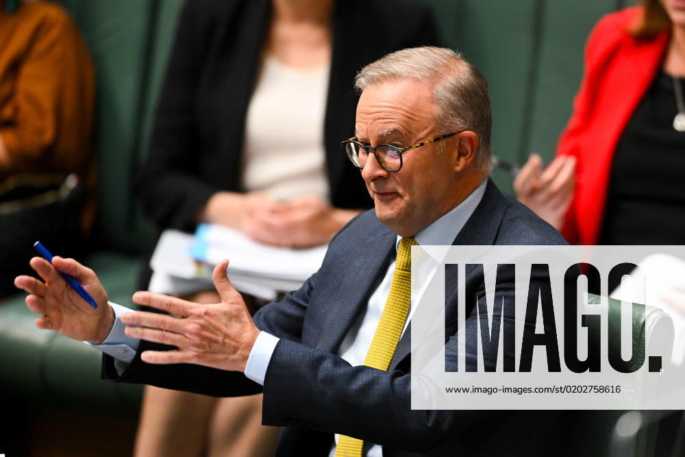 QUESTION TIME, Australian Prime Minister Anthony Albanese reacts during House of Representatives Question Time at Parliament House in Canberra, Thursday, February 16, 2023. ( NO ARCHIVING, , NO USE IN BOOKS WITHOUT CONSENT CANBERRA ACT AUSTRALIA